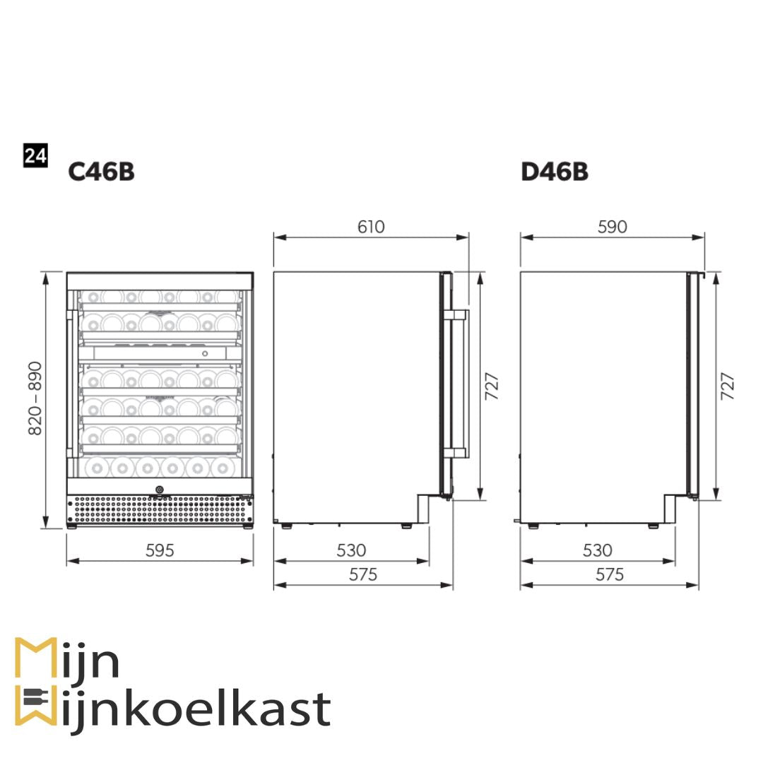 Inbouw tekening Dometic C46B