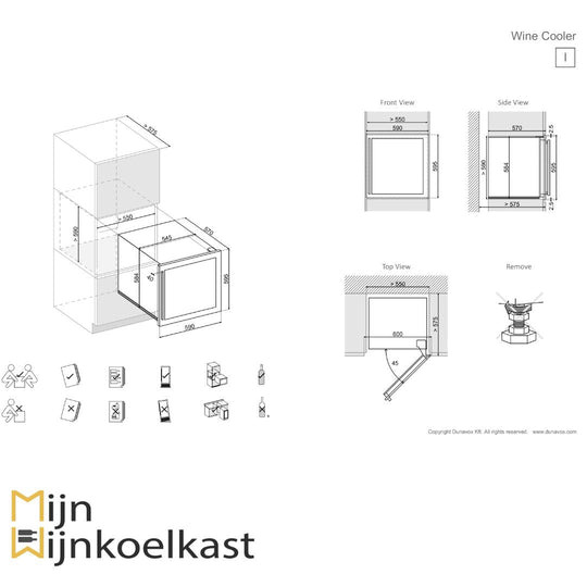 Dunavox Soul-25 Wijnklimaatkast | DAVS-25.63DB | 2 Zones - Elite Wijnkoelkast