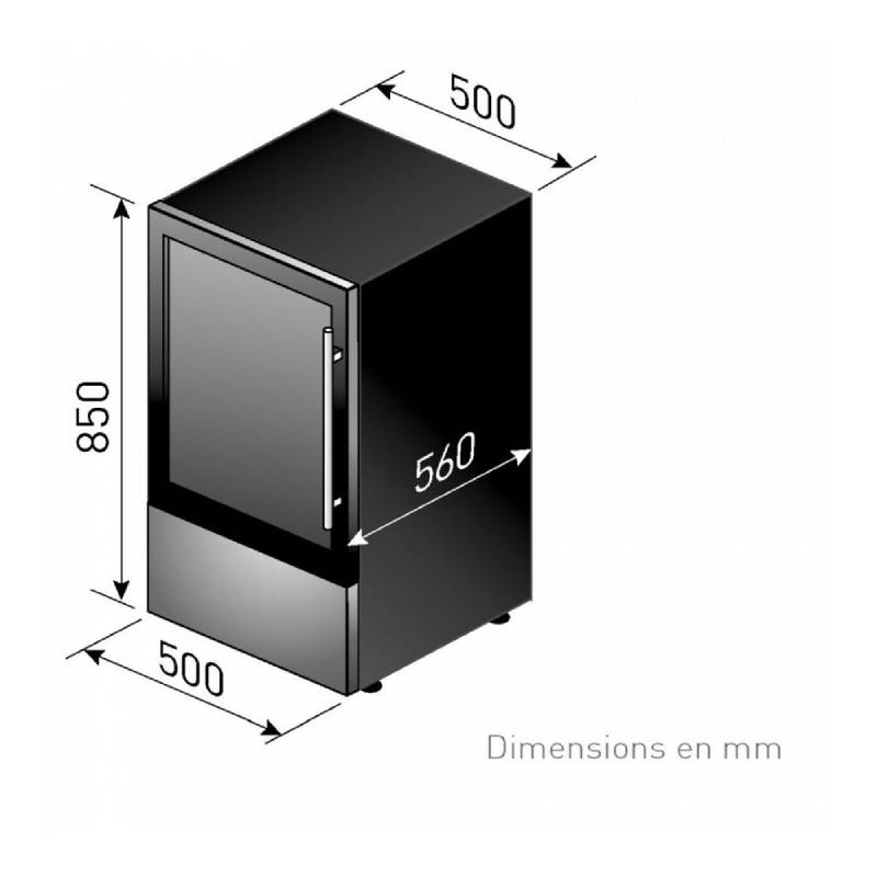 Le Chai Wijnkoelkast | LM305X | 30 Flessen | 1 Zone - Mijn-Wijnkoelkast